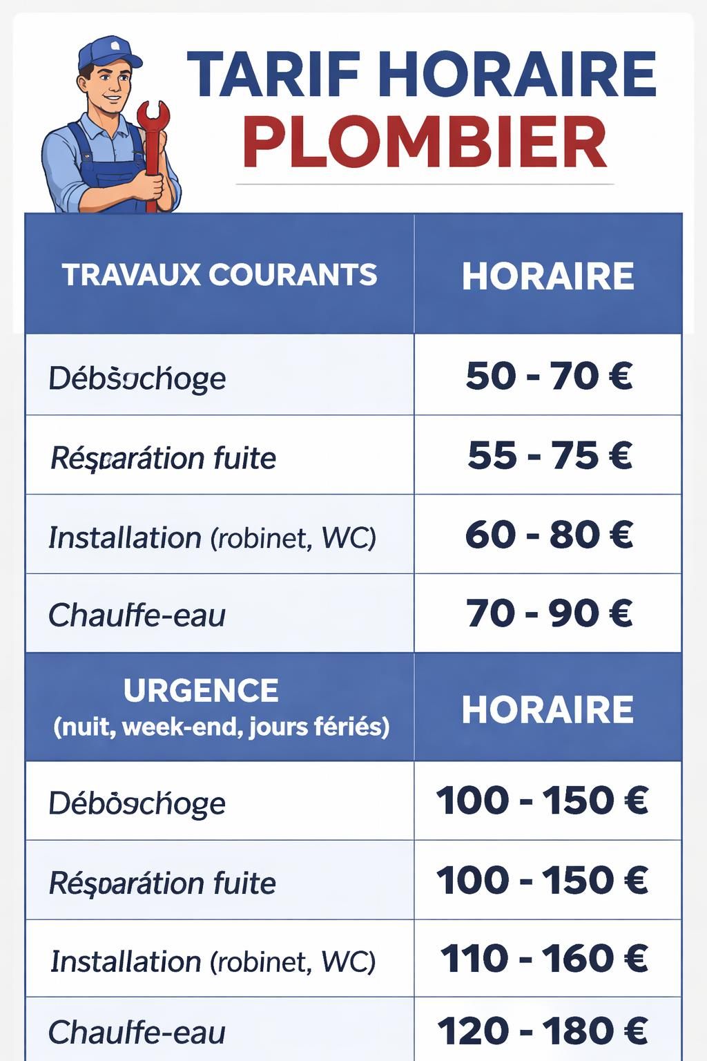 découvrez le tarif horaire d'un plombier pour vos travaux urgents et planifiez vos interventions en toute confiance avec nos conseils.
