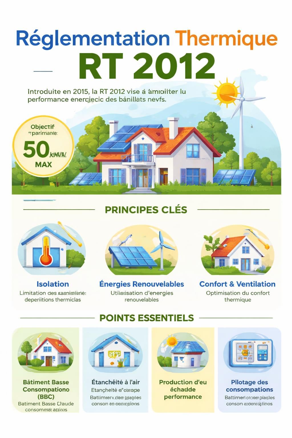 découvrez comment la rt 2012 encourage l'utilisation des énergies renouvelables pour surpasser les normes énergétiques et promouvoir des actions durables.