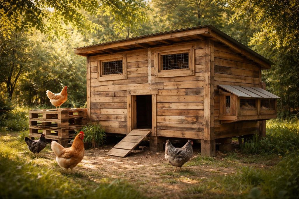 découvrez comment fabriquer un poulailler en palettes écologique et économique, parfait pour accueillir vos poules dans votre jardin.