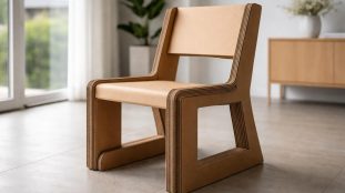 découvrez notre chaise en carton design, un meuble renforcé alliant originalité, légèreté et robustesse pour un intérieur moderne et écologique.