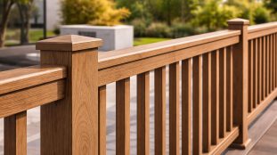 découvrez notre garde-corps en pvc imitation bois alliant esthétique naturelle et entretien facile, idéal pour sécuriser vos espaces avec élégance et durabilité.
