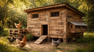 découvrez comment fabriquer un poulailler en palettes écologique et économique, parfait pour accueillir vos poules dans votre jardin.